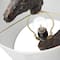Hello Honey® 28" Bronze Giraffe Table Lamp with Linen Shade